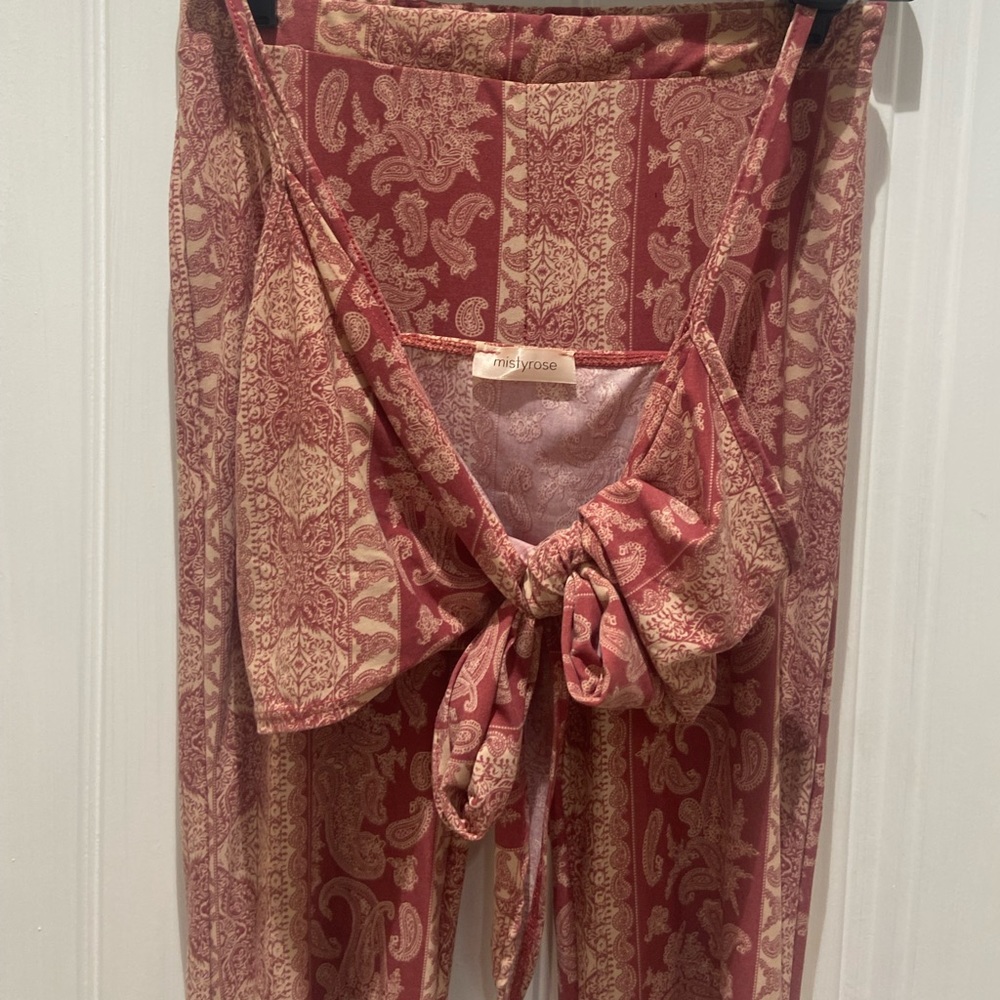 2 piece paisley print set